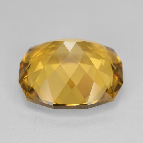 Citrino naturale dorato da 12,87 ct, forma fantasia, VVS