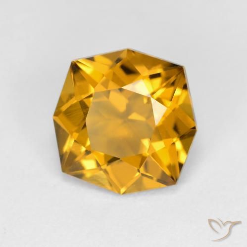 Citrino Arancio-Oro naturale da 2.65 ct, Ottagonale / Taglio smeraldo, VVS