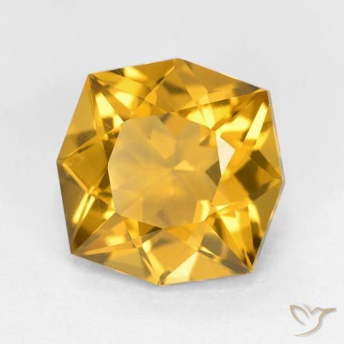 Citrino Arancio-Oro naturale da 2.86 ct, Ottagonale / Taglio smeraldo, VVS