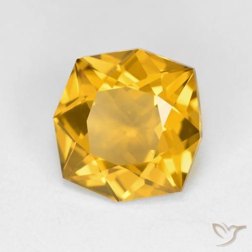 Citrino Dorato naturale da 3.61 ct, Ottagonale / Taglio smeraldo, VVS