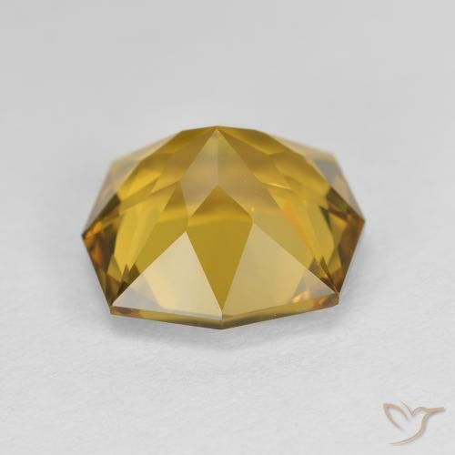 Citrino Arancio dorato naturale da 4.09 ct, Ottagonale / Taglio smeraldo, VVS