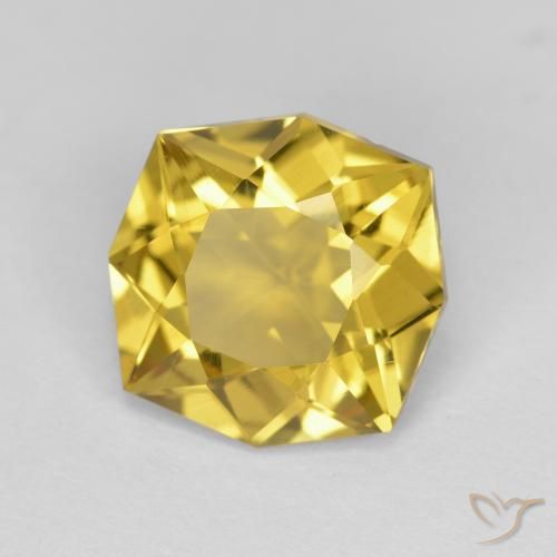 Citrino Dorato naturale da 2.54 ct, Ottagonale / Taglio smeraldo, VVS
