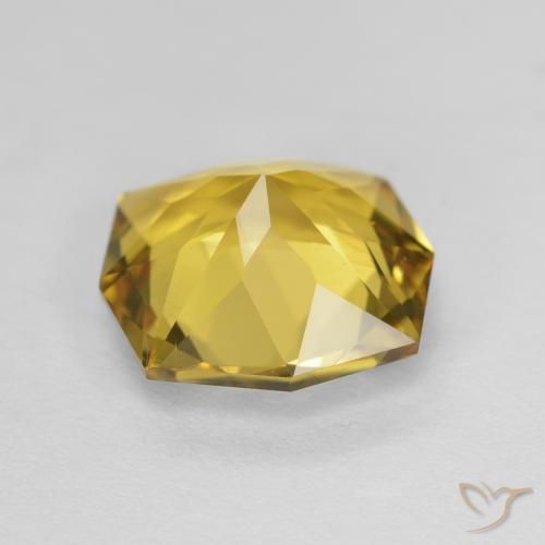 Citrino Dorato naturale da 2.54 ct, Ottagonale / Taglio smeraldo, VVS
