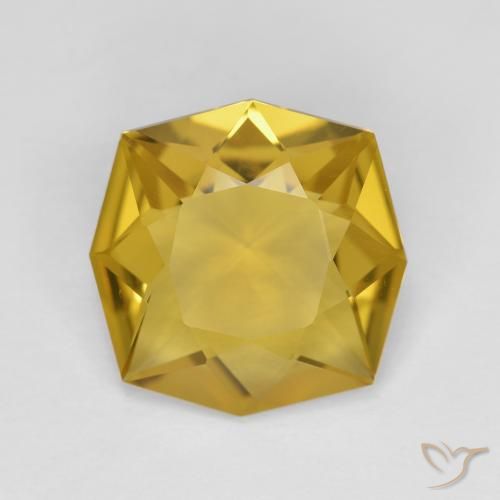 3.55ct Naturale Oro medio Citrino, Taglio smeraldo, VVS