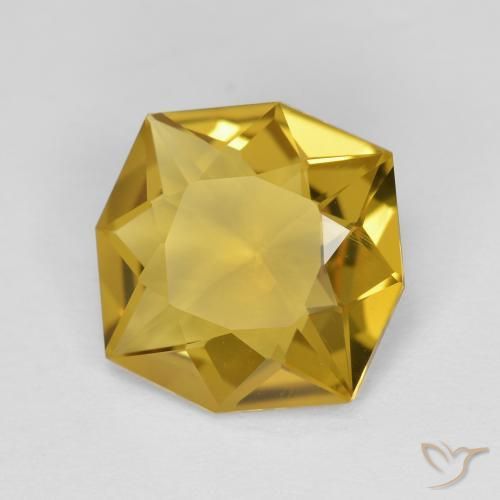 Citrino Oro medio naturale da 3.55 ct, Ottagonale / Taglio smeraldo, VVS