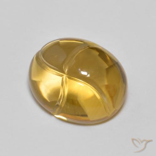 2.83ct Naturale Arancione-Oro Citrino, Ovale, Trasparente