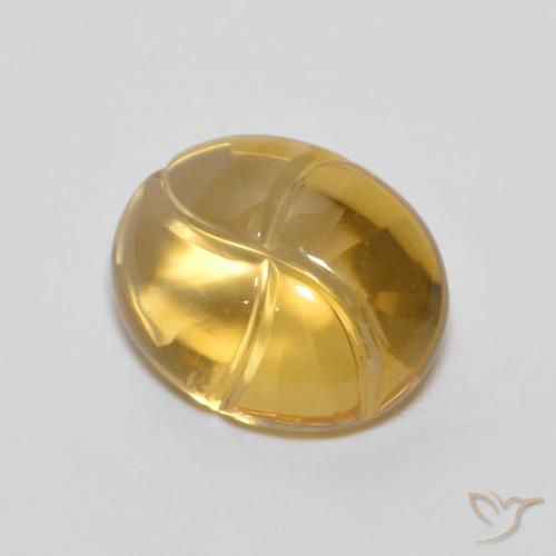 2.60ct Naturale Arancione-Oro Citrino, Ovale, Trasparente