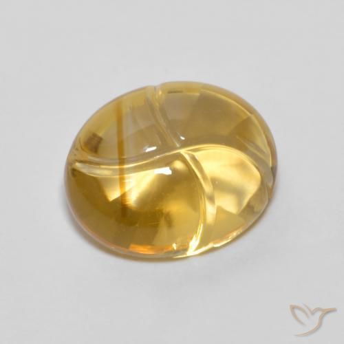 Citrino Arancione-Oro naturale da 2.60 ct, Ovale, Trasparente