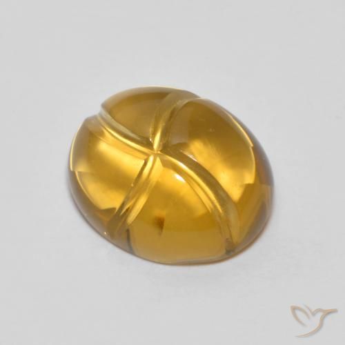 2.54ct Naturale Arancione-Oro Citrino, Ovale, Trasparente