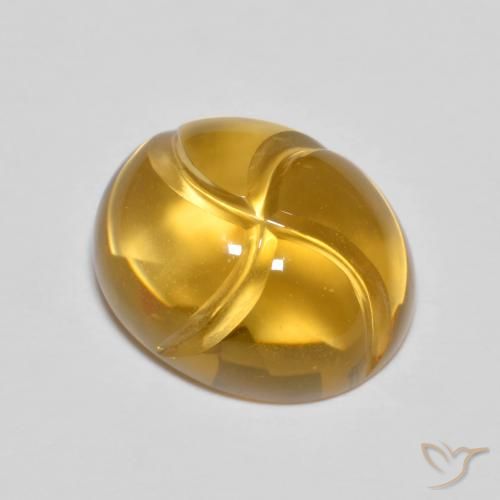 2.81ct Naturale Arancione-Oro Citrino, Ovale, Trasparente