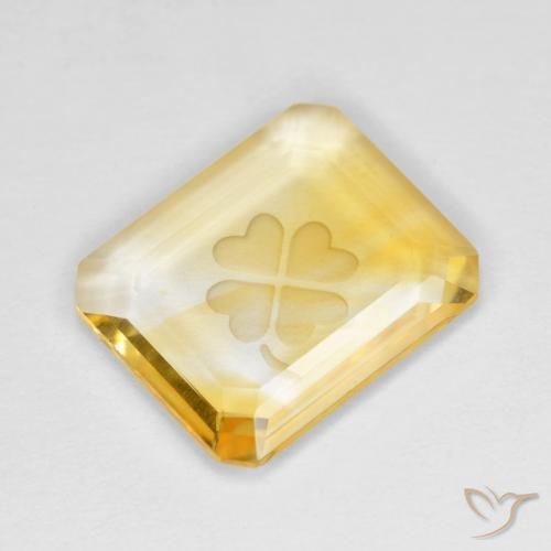 Citrino Oro naturale da 2.67 ct, Ottagonale / Taglio smeraldo, Trasparente