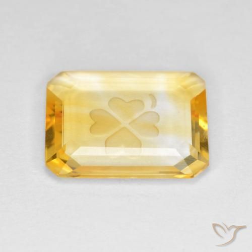 Citrino Oro naturale da 2.67 ct, Ottagonale / Taglio smeraldo, Trasparente