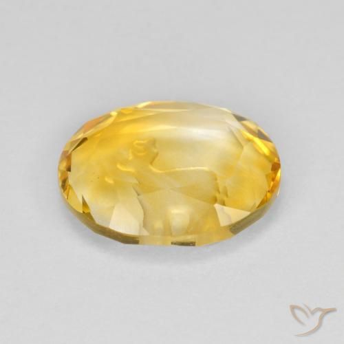 Citrino Oro medio naturale da 2.17 ct, Ovale, Trasparente