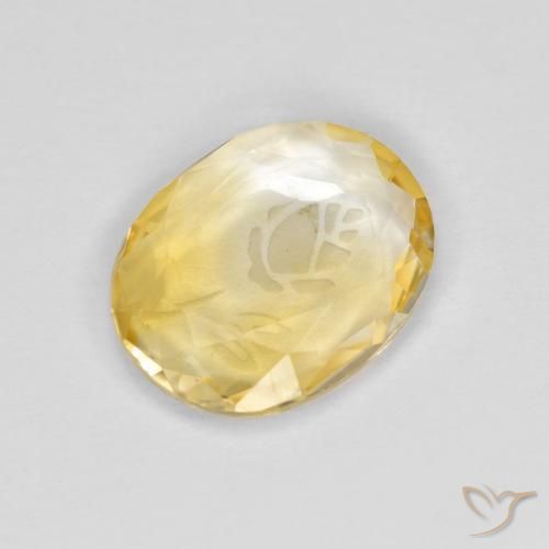 Citrino Oro brillante naturale da 1.59 ct, Ovale, Trasparente