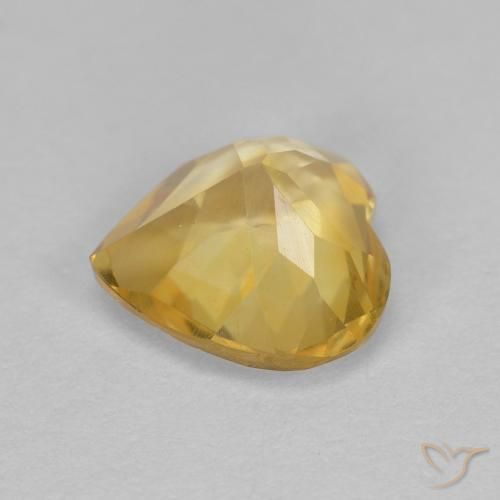 Citrino Oro naturale da 1.07 ct, A forma di cuore, VS