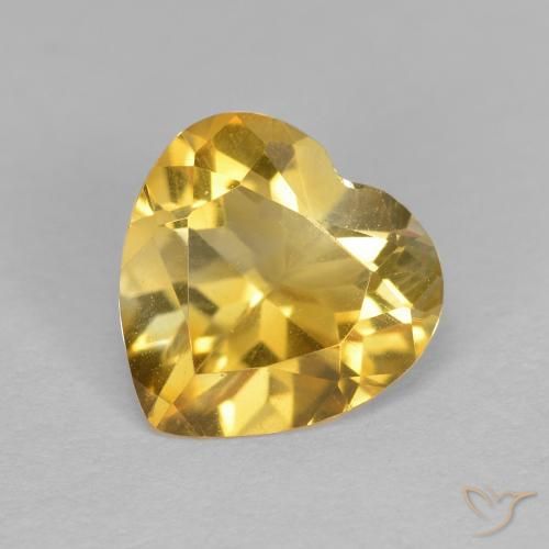 1.12ct Naturale Oro Citrino, Cuore, VS