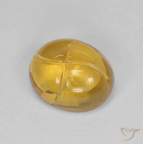 2.84ct Naturale Dorato medio Citrino, Ovale, Trasparente