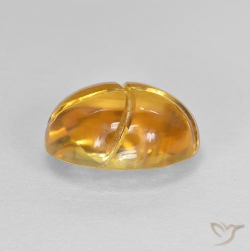 Citrino Dorato medio naturale da 2.84 ct, Ovale, Trasparente