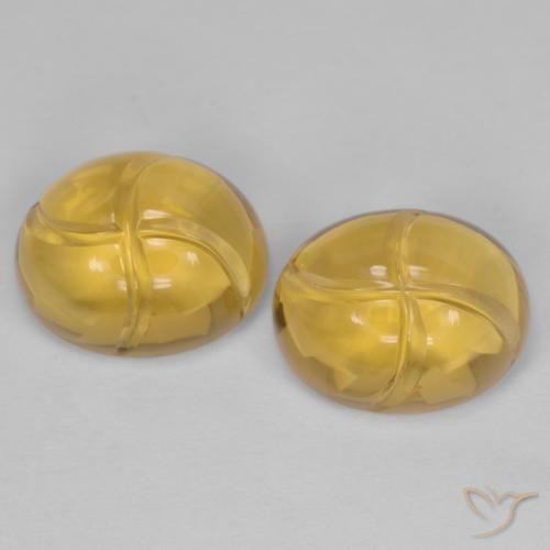 5.62ctw Naturale Oro medio Citrino, Ovale, Trasparente