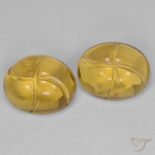 Gemme di Citrino Oro medio naturale da 5.62 ct, Ovale, Trasparente