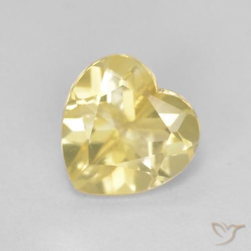 1.17ct Naturale Oro brillante Citrino, Cuore, VS