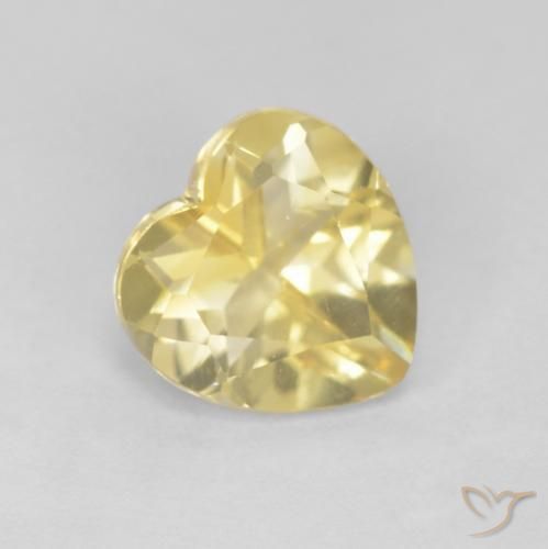 Citrino Oro brillante naturale da 1.17 ct, Cuore, VS