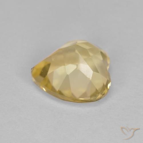 Citrino Oro giallastro naturale da 1.24 ct, Cuore, VS