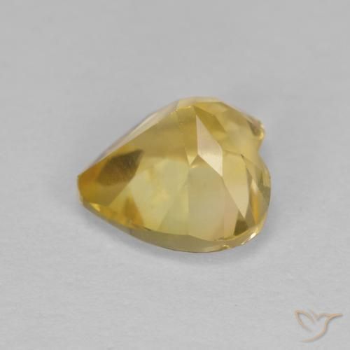 Citrino Dorato medio naturale da 1.26 ct, Cuore, VS