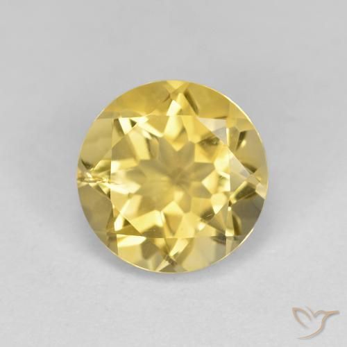 Citrino Oro brillante naturale da 1.84 ct, Rotondo, VS