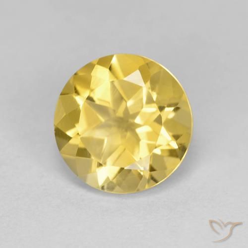 Citrino Oro medio naturale da 1.90 ct, Rotondo, VS