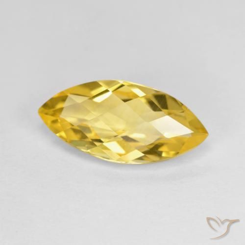 2.84ct Naturale Dorato Citrino, Taglio marquise, VVS-VS