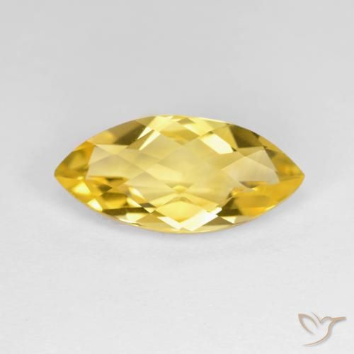 Citrino Dorato naturale da 2.84 ct, Taglio marquise, VVS-VS