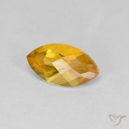 Citrino Arancio Dorato Profondo naturale da 1.02 ct, Taglio marquise, VS