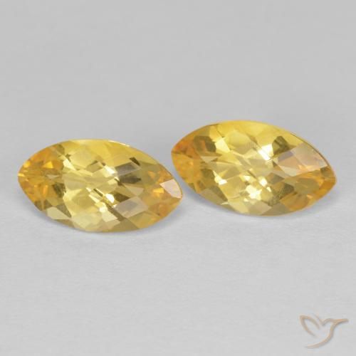 Gemme di Citrino Dorato naturale da 1.88 ct, Taglio marquise, VS
