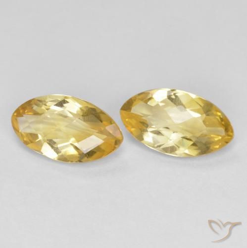 Gemme di Citrino Dorato naturale da 1.78 ct, Taglio marquise, VS