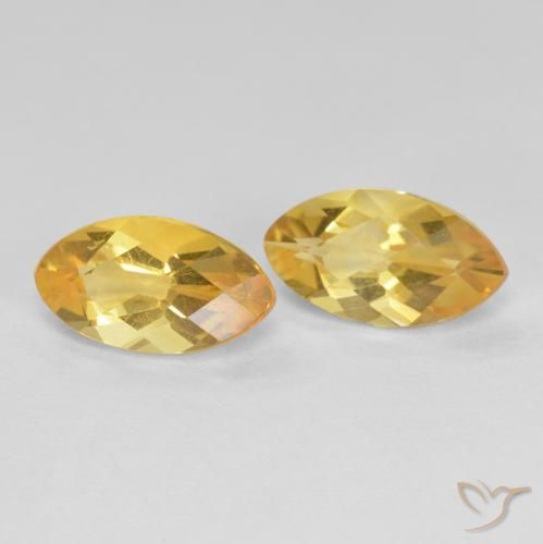 1.96ctw Naturale Dorato Citrino, Taglio marquise, VS