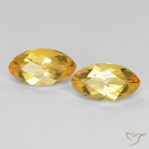 Gemme di Citrino Dorato naturale da 1.96 ct, Taglio marquise, VS