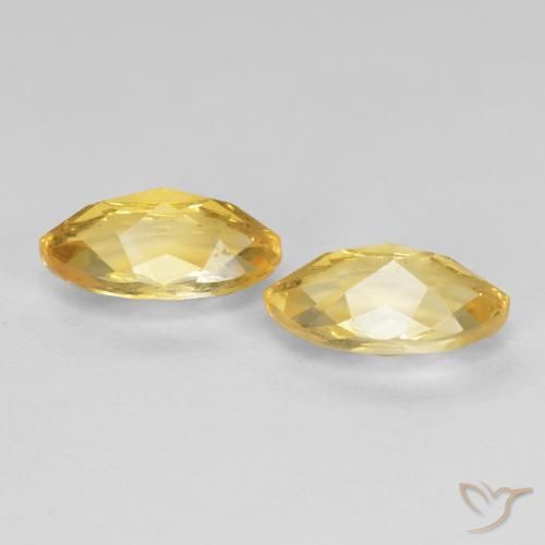 Gemme di Citrino Dorato naturale da 1.96 ct, Taglio marquise, VS