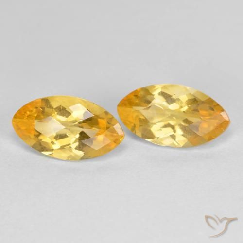 Gemme di Citrino Arancio-Oro naturale da 1.80 ct, Taglio marquise, VS