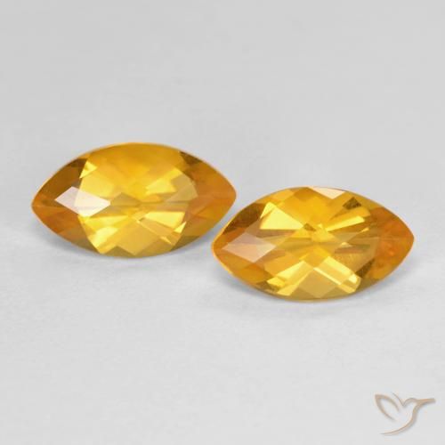 Gemme di Citrino Arancio-Oro naturale da 1.80 ct, Taglio marquise, VS