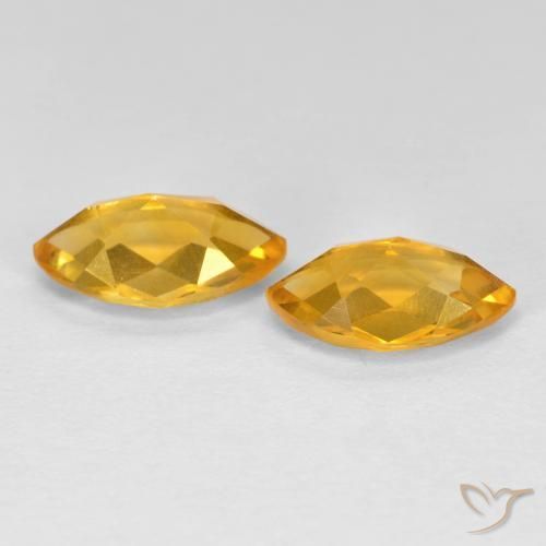 Gemme di Citrino Arancio-Oro naturale da 1.80 ct, Taglio marquise, VS