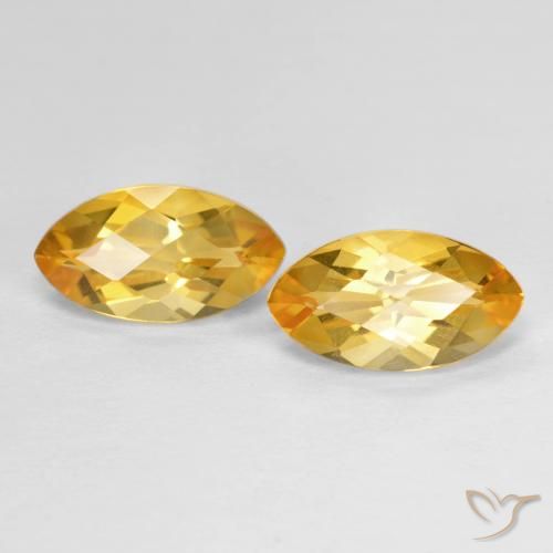 2.08ctw Naturale Dorato scuro Citrino, Taglio marquise, VS