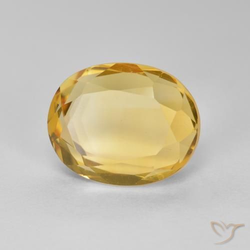 Citrino Dorato naturale da 2.82 ct, Ovale, VVS-VS