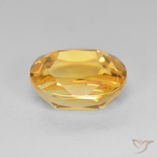 Citrino Dorato naturale da 2.82 ct, Ovale, VVS-VS