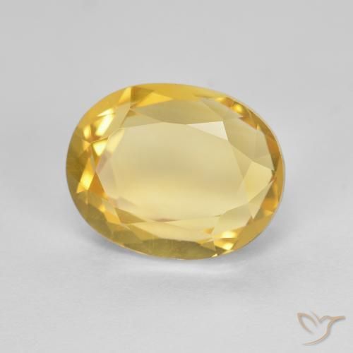 Citrino Oro medio naturale da 2.80 ct, Ovale, VVS-VS