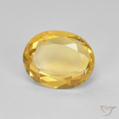 Citrino Dorato naturale da 2.62 ct, Ovale, VVS-VS