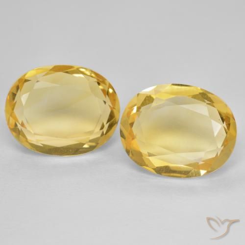 5.02ctw Naturale Dorato Citrino, Ovale, VVS-VS