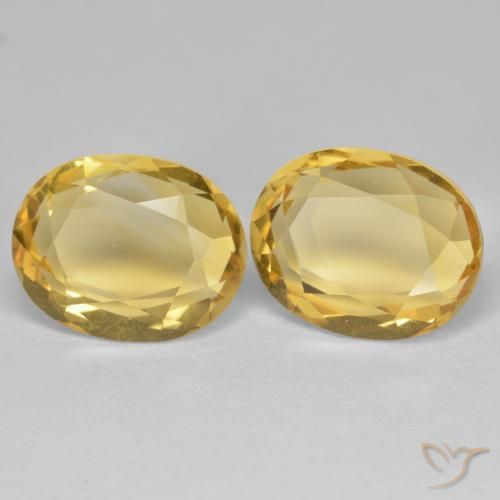 Gemme di Citrino Arancio dorato naturale da 5.71 ct, Ovale, VVS-VS