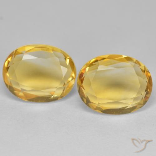 5.68ctw Naturale Dorato Citrino, Ovale, VVS-VS
