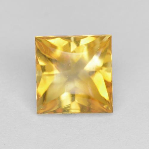 Citrino Dorato naturale da 1.07 ct, Quadrato, Trasparente